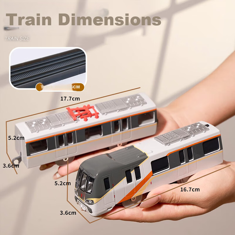 Yixuan Toys Guangzhou Metro Line 11 Alloy Electric Subway Train Toy Children's Train Track High-Speed Rail for Boys 5