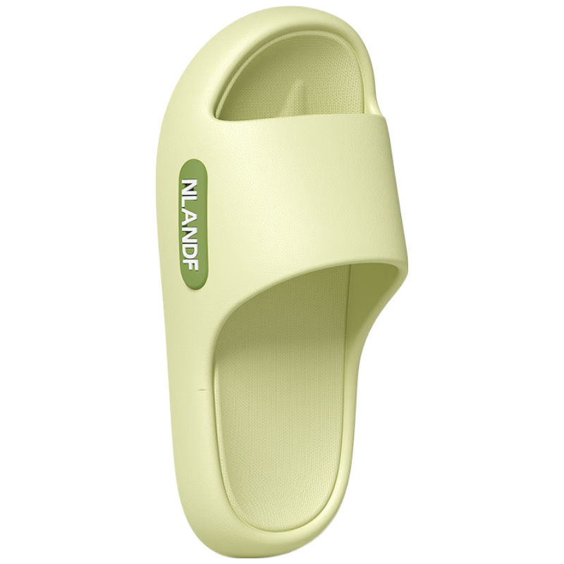 LANDF Men's Summer Slippers Indoor Outdoor Bathroom Non-Slip Antibacterial Odor-Resistant Soft Sole Sandals Women Green Size 38-39