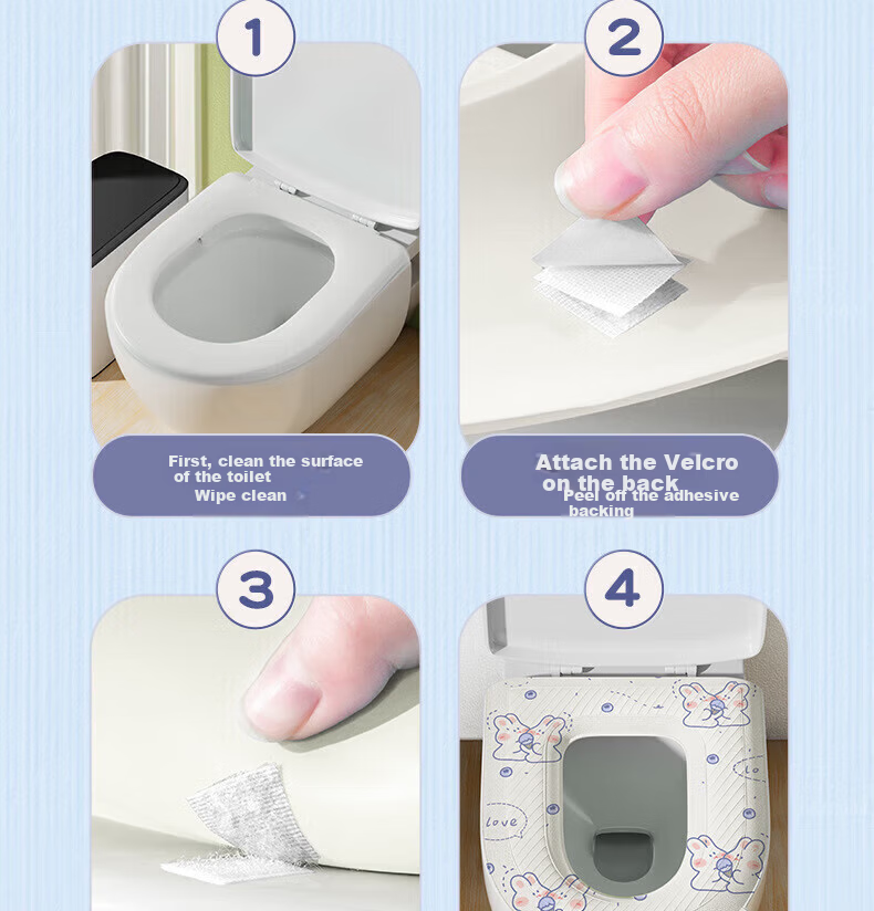 Liomirror EVA Waterproof Toilet Seat Cushion Thickened Washable Home Winter Toilet Seat Cover 6