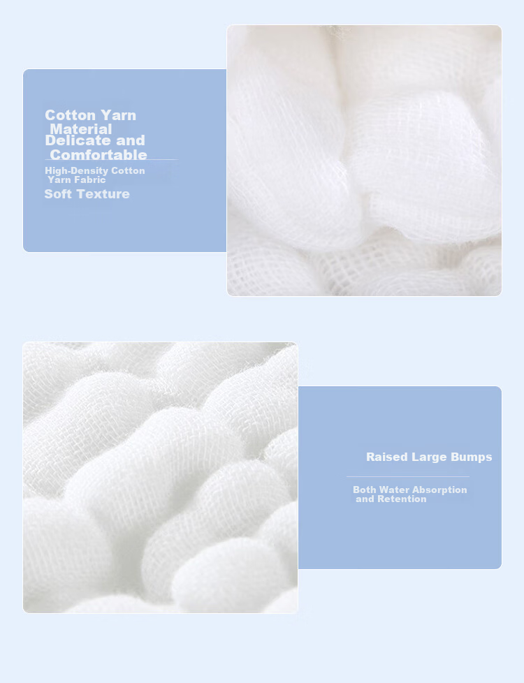 Xiqinbao Baby Diaper Urine Guard 10-Layer Gauze Diaper Pad Gourd-Shaped for Baby Girls (6-Pack) Small Size 14