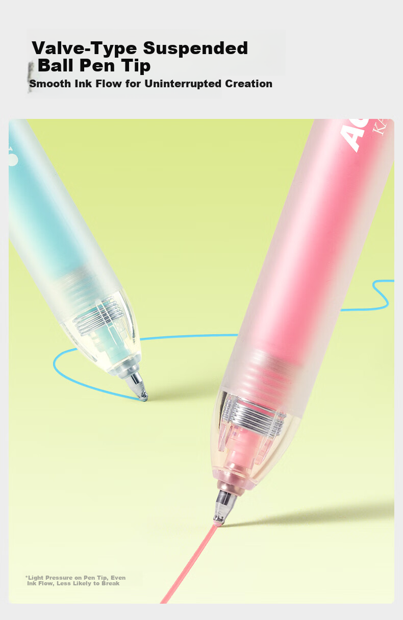 Cashmere Retractable Acrylic Gel Pen Colorful Gel Pen Student Stationery Drawing Journal Pen Large Capacity Rollerball Pen Exam Review Highlight Marker - Galaxy 3-Pack 4