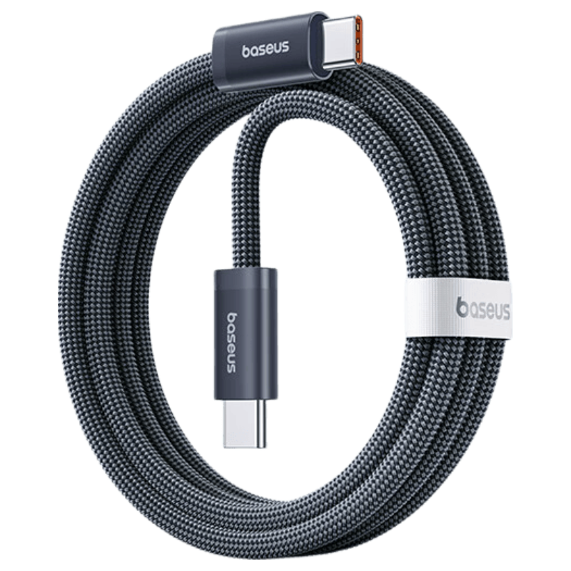 Baseus Apple 17 Type-C Charging Cable PD 60W Fast Charge for iPhone 16/15 Pro Max CarPlay Laptop iPad 2m Black