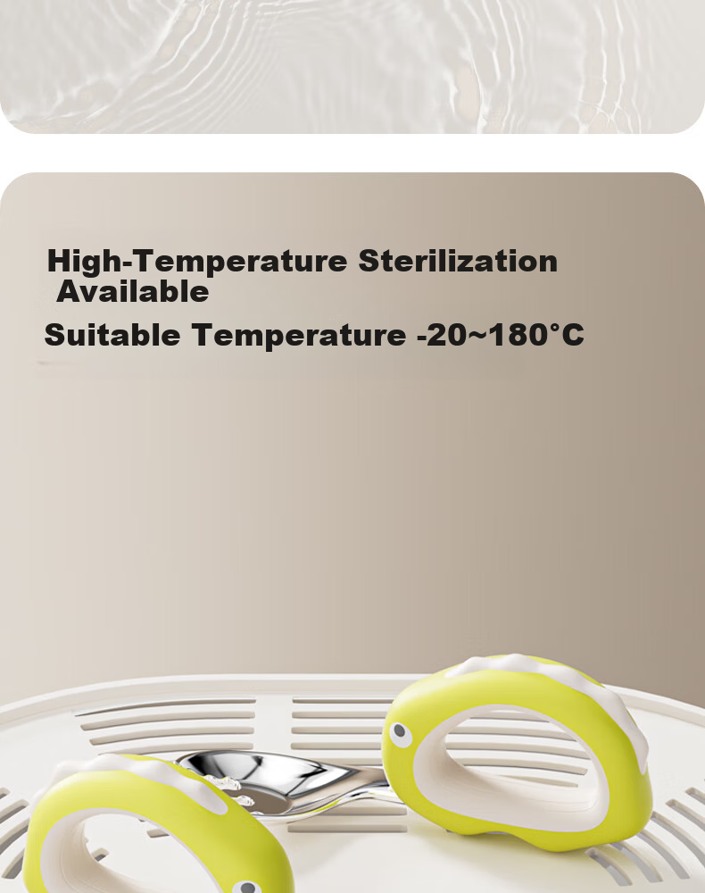 COOKSS Baby Spoon and Training Fork Set 316 Stainless Steel Children's Self-Feeding Utensils 10