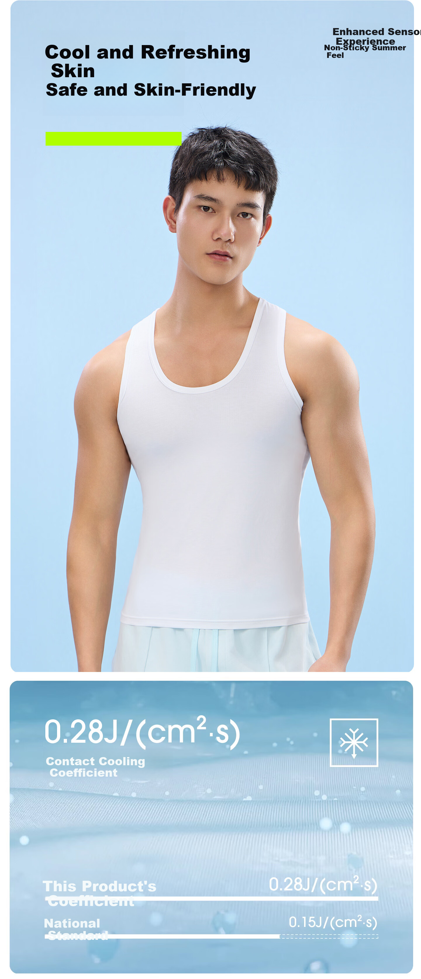 Youkeshu Men's Summer Thin Vest Inner Wear Racerback Sports Fitness Cotton-Feel Trendy Base Tank Top 3