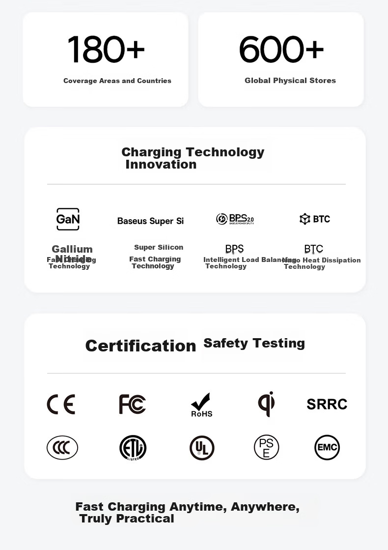 Baseus 3-in-1 Braided Charging Cable Type-C Apple Android 3.5A Fast Charge Multi-Device Cable for iPhone 17/16/15 Xiaomi Huawei Honor 1.2m Gray 18