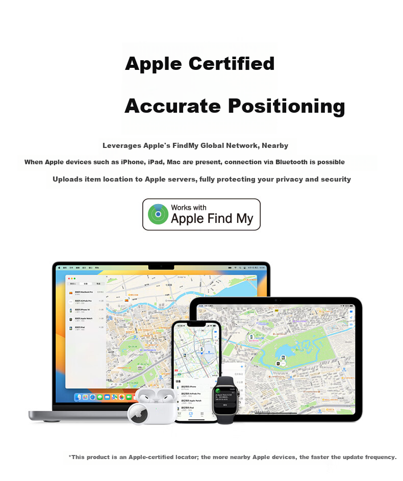 GDGO Apple AirTag Locator Anti-Lost Hidden Tracker Baby Shoelace Children Elderly Smart Bluetooth Waterproof Backpack Tracker 6