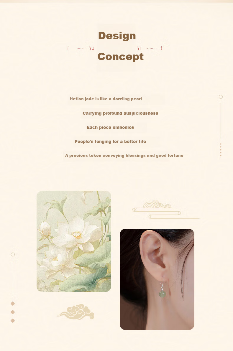 Chinese Jewelry Silver Hetian Jade Stud Earrings for Women 2026 New Commemorative Chinese Style Drop Earrings Premium Birthday Gift for Girlfriend 2