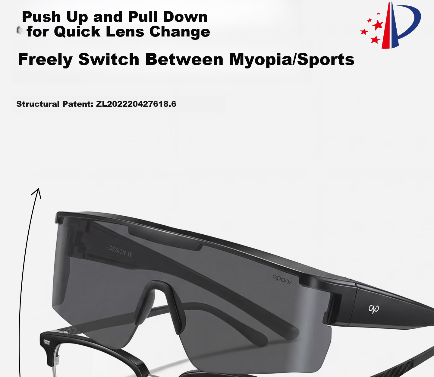 CAPONI Cycling Glasses Prescription Clip-On Day and Night Photochromic Outdoor Mountaineering Sports Protective Sunglasses Unisex 8