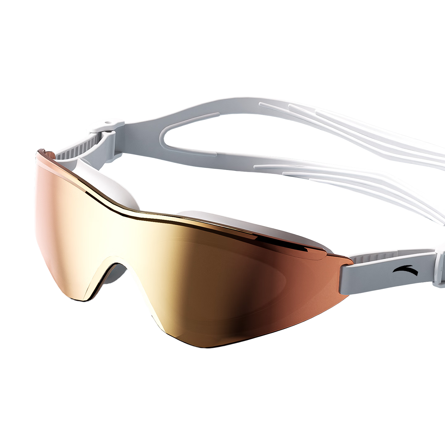 ANTA Water Eye Anti-Fog Prescription Professional Racing Swimming Goggles Large Frame Coated Lens Gold