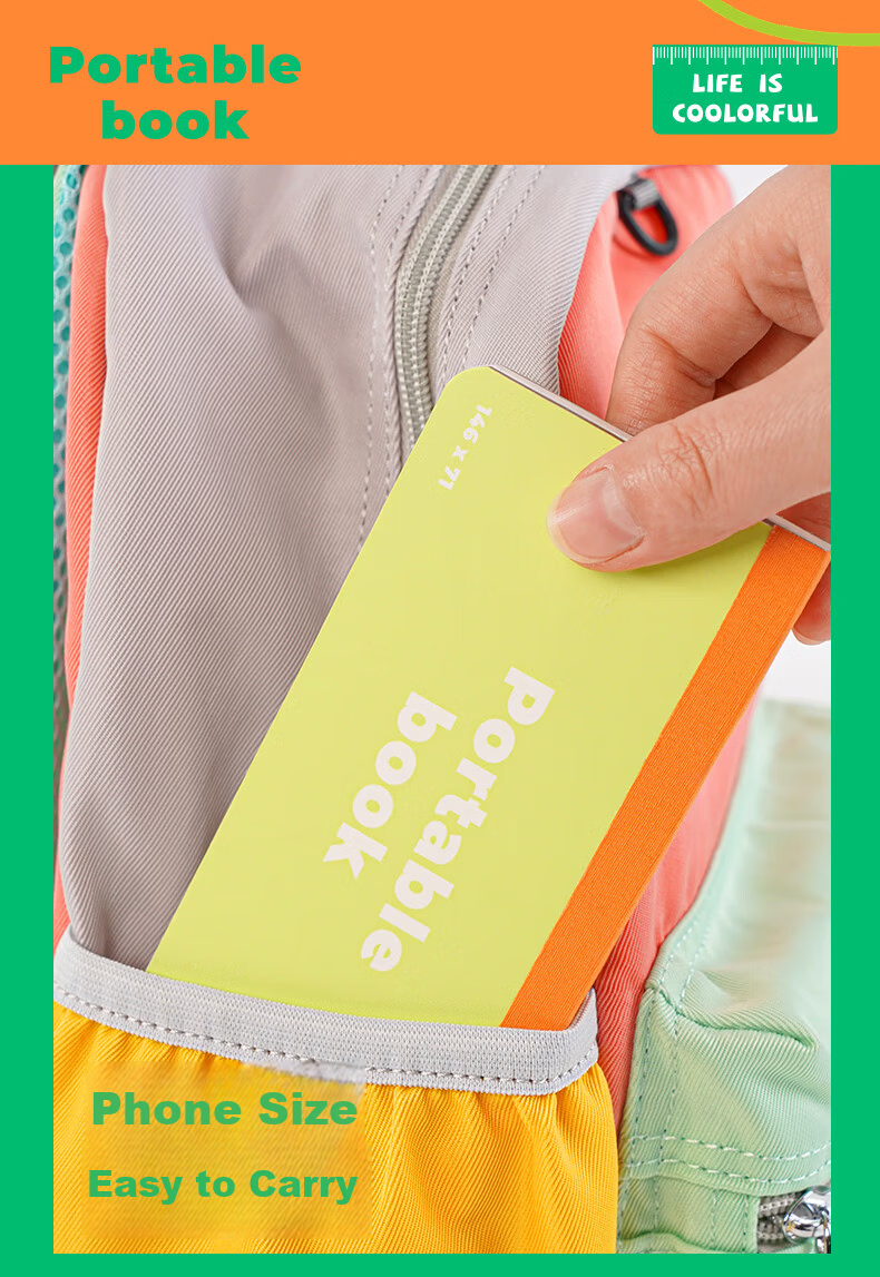 BEIFA Pocket Notebook Mini Portable Pocket Diary Small Diary Word Book Planner Avocado Green - Lined [Back to School Essential] 2