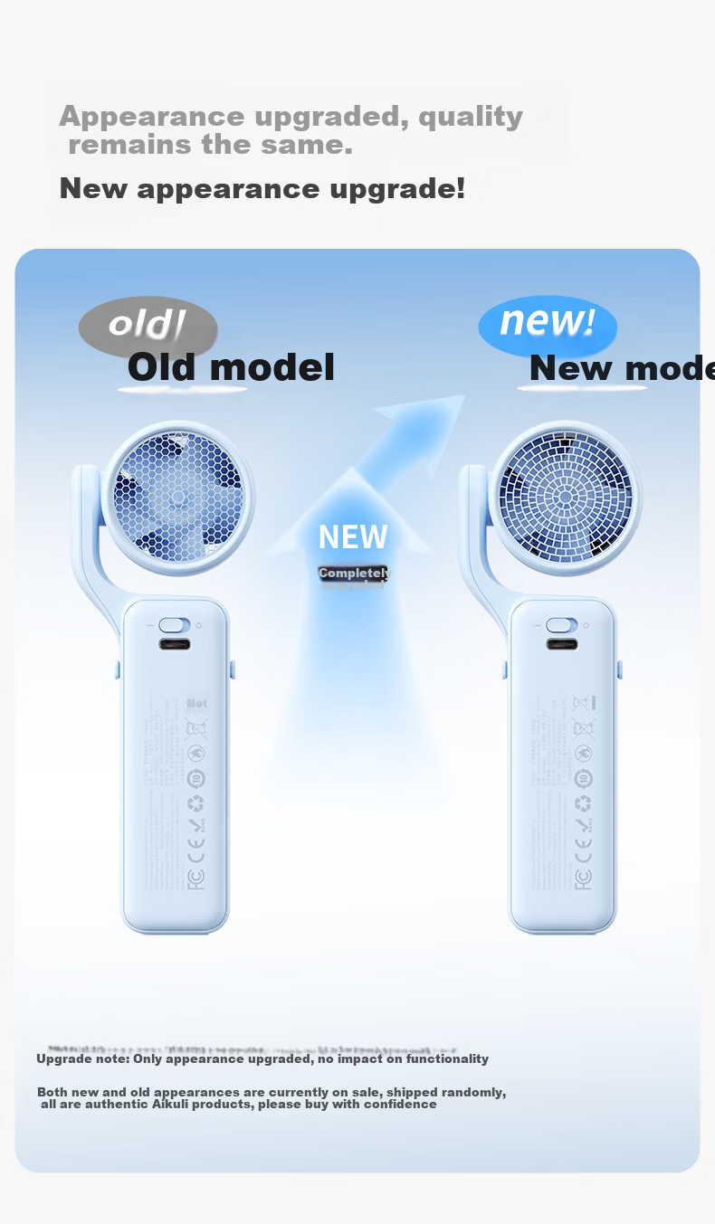 Aecooly 【Capybara Lulu】 Collaborative Handheld Neck Hanging Mini Fan High-Speed Energy-Saving Powerful USB Rechargeable Outdoor Commuting Portable Neck Fan 3