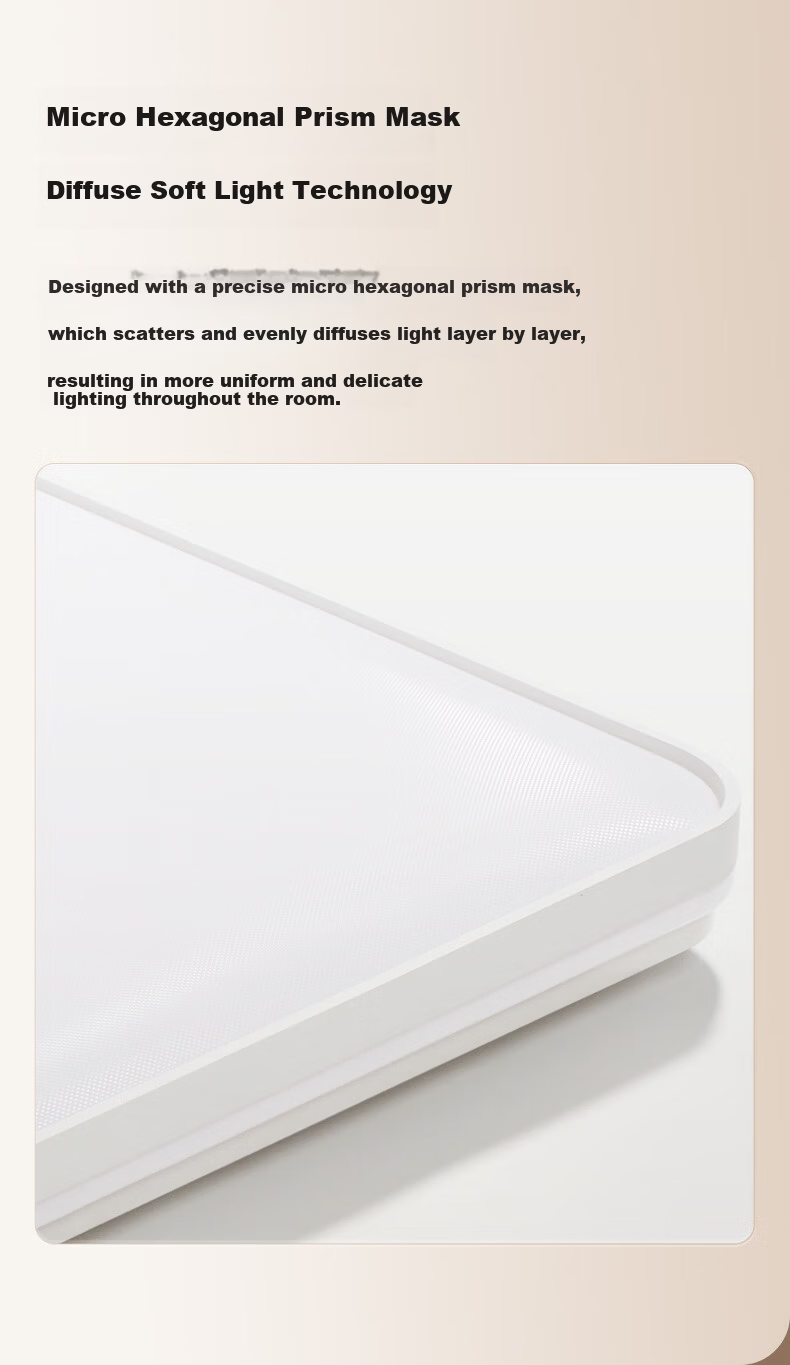 Midea Ceiling Light Living Room LED Eye-Care Dimmable Three-Color Lighting Fixture 160W Bright Eye 5
