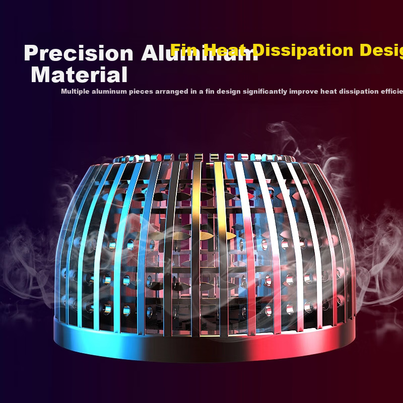 BOSAN LED Bulb 50W High Power Fin Heat Dissipation Bulb Factory Warehouse High Brightness 6500K Energy Saving Waterproof Industrial Lamp E27 Screw Base 2-Pack