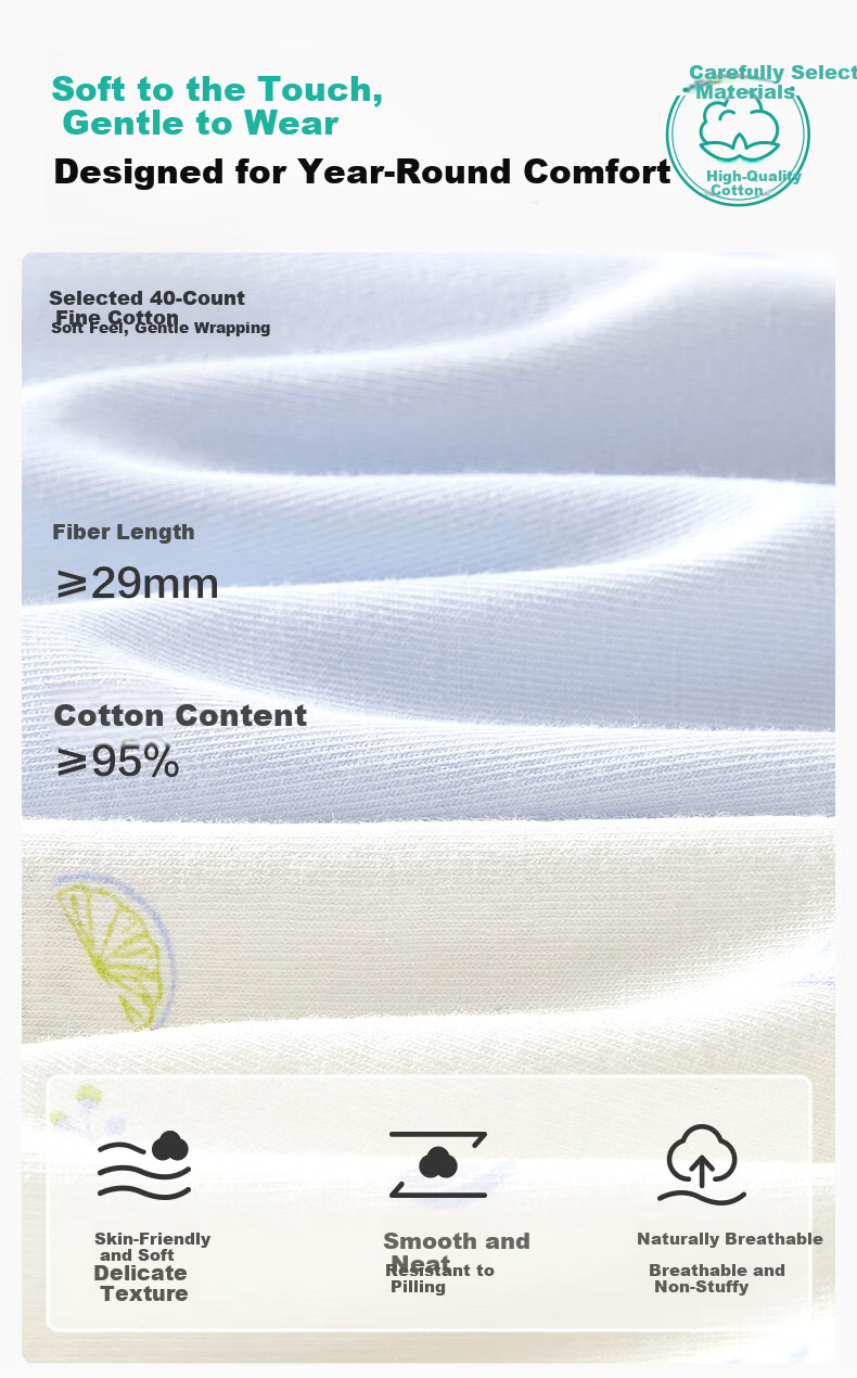 PurCotton Women's Printed Antibacterial Wide-Edge Briefs 7A S-3XL Plus Size Underwear 16