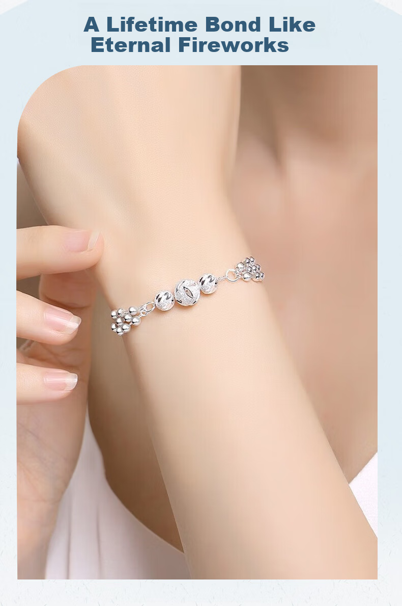 Sino Gem Three Lives Three Worlds Pure Silver Bracelet Women's 2026 New Sterling Silver Jewelry College Entrance Exam Blessing Graduation Gift for Girlfriend 3