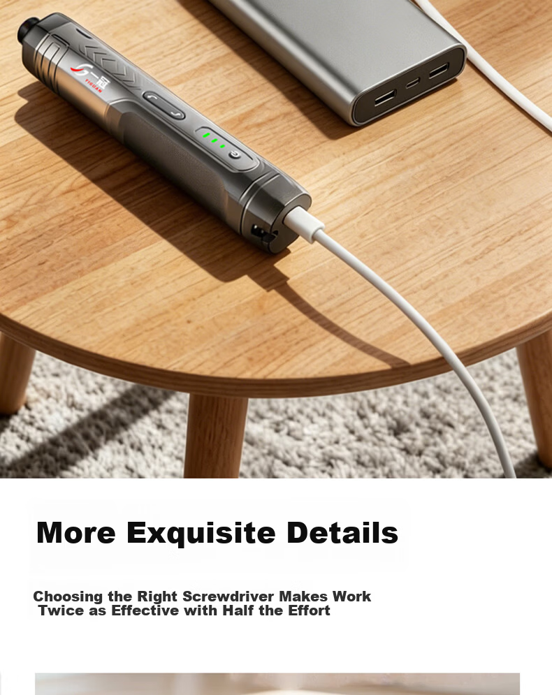 Yiguan Electric Screwdriver Rechargeable Mini Cordless Screwdriver DIY Electric Screwdriver Set for Home Use 19