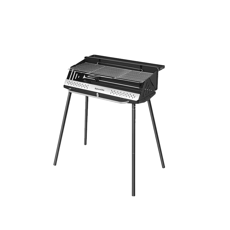 Naturehike Portable Foldable Vertical Charcoal BBQ Grill Outdoor Camping Barbecue Rack for 5-10 People