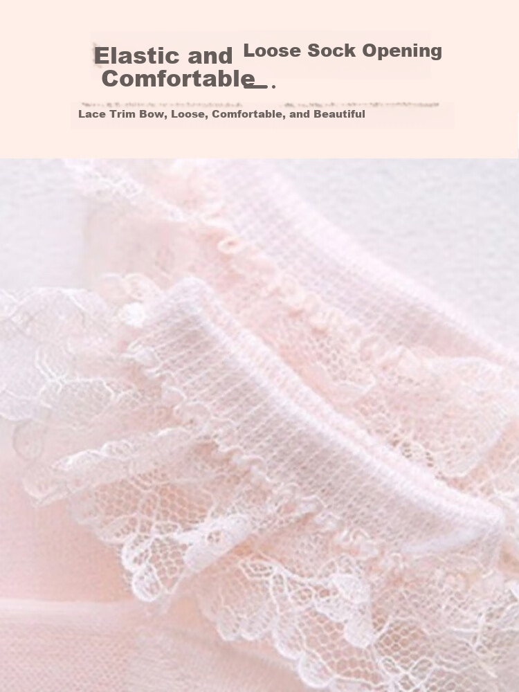 9i9 Children's Summer Thin Crystal Silk Baby Mesh Socks Cotton Lace Student Short Socks 3 Pairs A363 5