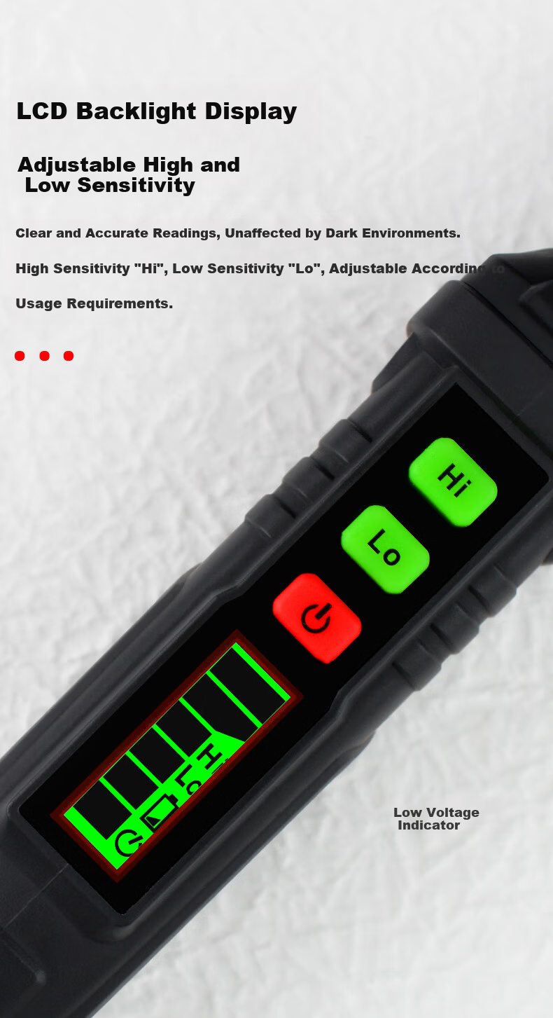 JERXUN Combustible Gas Detector Natural Gas Coal Gas Pen-Type Leak Detector Portable LPG Leak Alarm 6