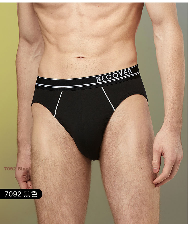 Schiesser Men's Briefs Combed Cotton Becover Series Breathable Mid-Rise Solid Color 2-Pack 17
