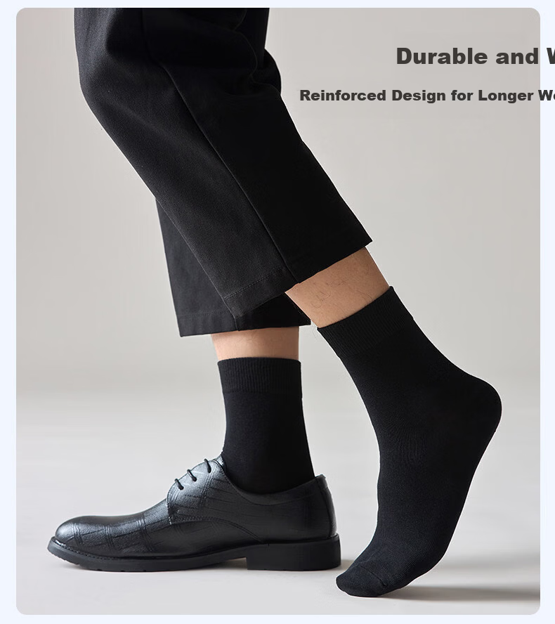 Yuzhaolin Disposable Men's Mid-Calf Socks Travel Lazy Thick Daily Throwaway Odor-Resistant Socks 6