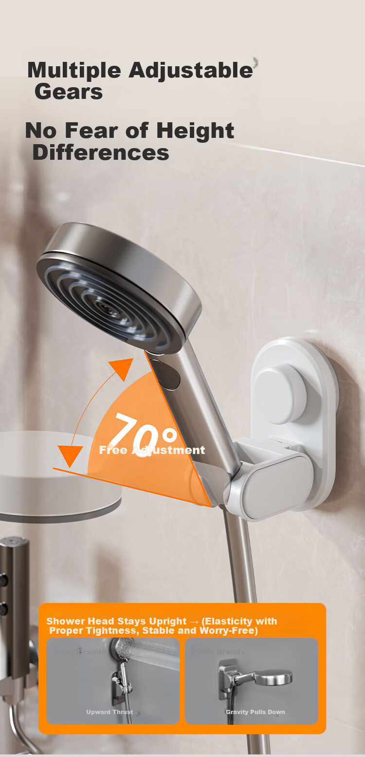 JD Jingzao Suction Cup Storage Rack No-Drill Hook Basket Bathroom Wall-Mounted Toilet Washbasin Organizer 8