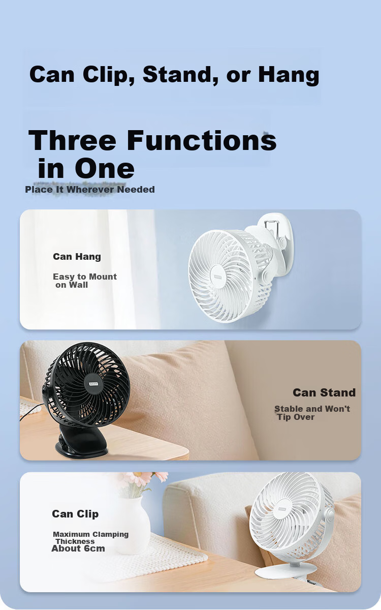 JD Jingzao Handheld Mini Fan Ice Cooling Fan Long Battery Life LED Display Desktop Fan USB Rechargeable Portable Outdoor Travel Camping 100-Speed Wind Gift 8