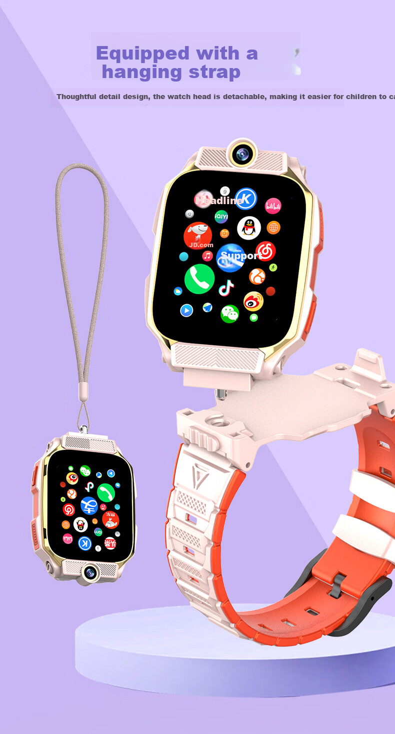 HAOXUEXI Smart Kids Phone Watch 5G Full Network Positioning Flip Waterproof WeChat for Boys and Girls Elementary and Middle School 9