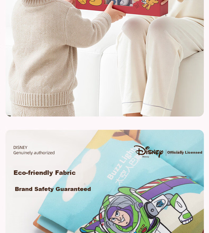 Disney Baby Soft Cloth Teething and Tearing Quiet Book Backpack Gift Box Early Education Cognitive First Birthday Children's Day Gift 4