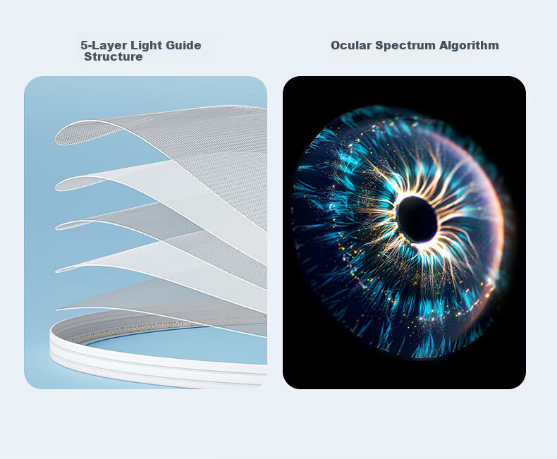 ASUS Lighting AI Voice Smart Full-Spectrum Bladeless Fan Light Ceiling Screen Display Minimalist Invisible Oscillating Fan Light for Bedroom and Dining Room 12
