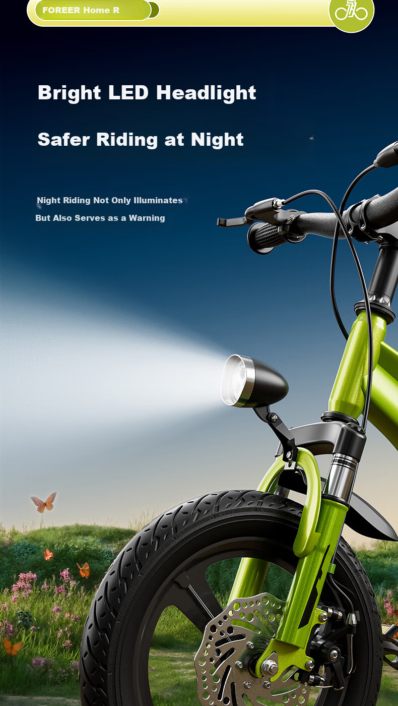 FOREVER Children's Bicycle with Training Wheels Kids Bike 3-6-10 Years Old 18-Inch Children's Bike 8