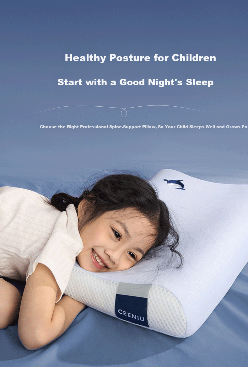 CEENIU Children's Pillow Neck and Spine Support Memory Foam Pillow for Ages 3-12, Trusted by Over 4 Million Moms 7