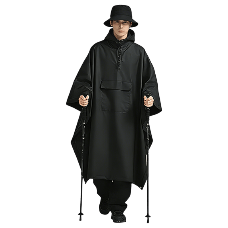 Deli Multifunctional Cape Raincoat for Hiking, Climbing, Camping, Electric Scooter and Motorcycle Riding
