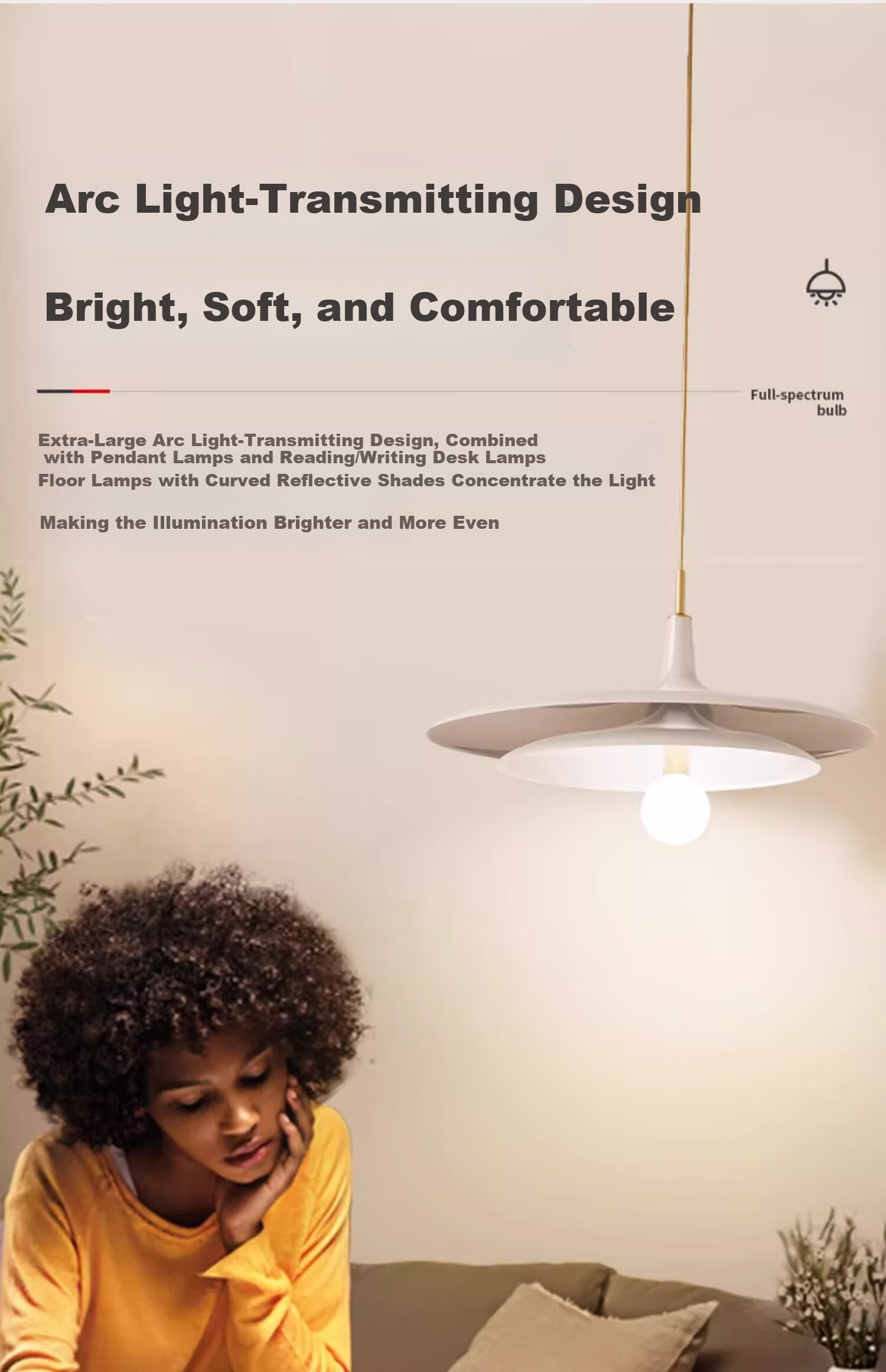 Labota Eye Protection LED Bulb Full Spectrum Dragon Ball Bulb Three-Color Light Study Desk Lamp Bulb E27 Screw Base 15W Three-Color 12