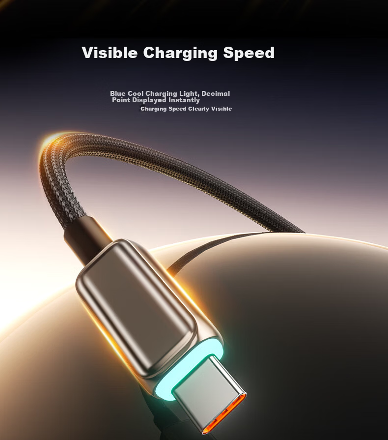 Aomake Super Fast Charging Type-C Data Cable 6A/5A Charger Cable 100W/66W Compatible with Huawei Mate60/40/30 Vivo Honor Oppo Xiaomi Smartphones 6