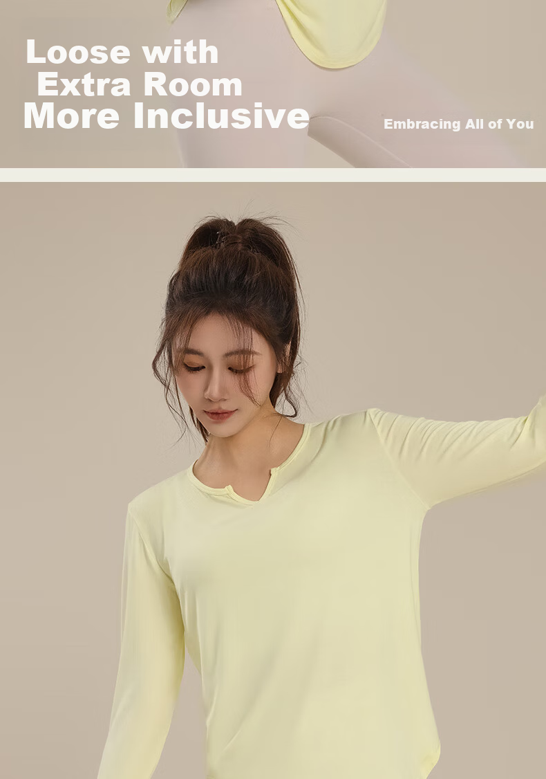 Free Style Yoga Shirt for Women Spring Autumn New Running Fitness Quick-Dry Top Pilates Sports Loose Long Sleeve T-Shirt 6