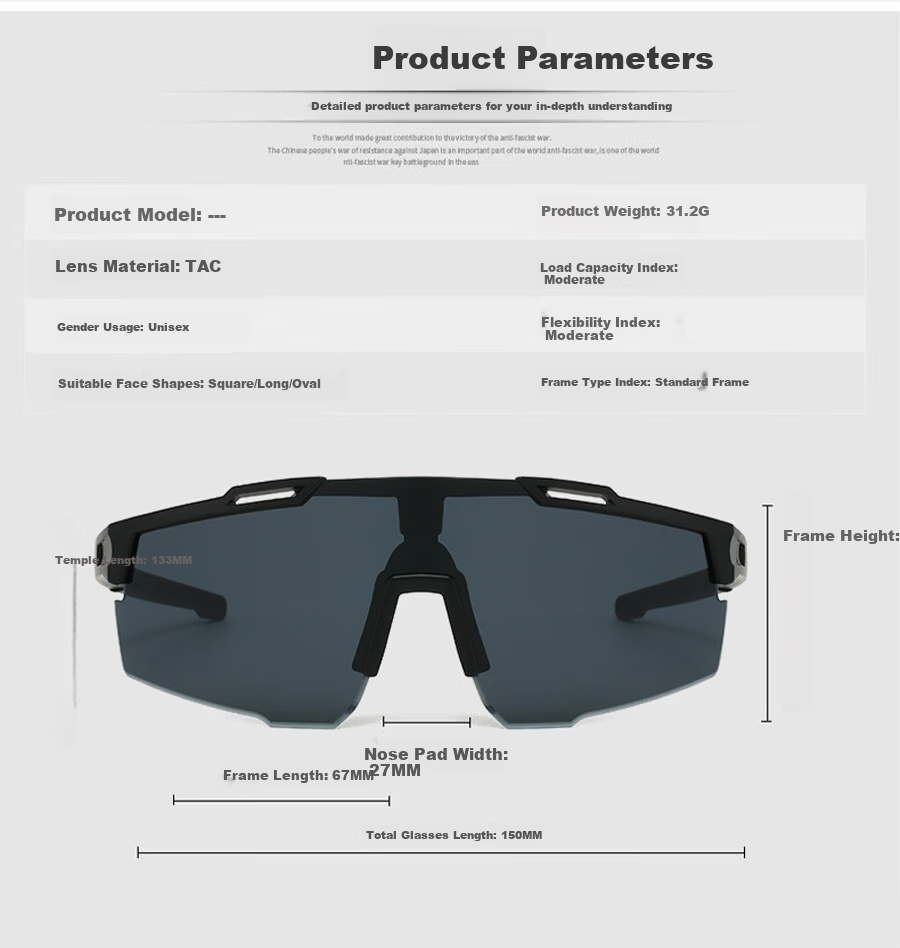 BenshiJi Cycling Glasses Day and Night Use Hiking Mountaineering Protective Eyewear Running Sunglasses Large Frame Personalized Protective Sunglasses 16