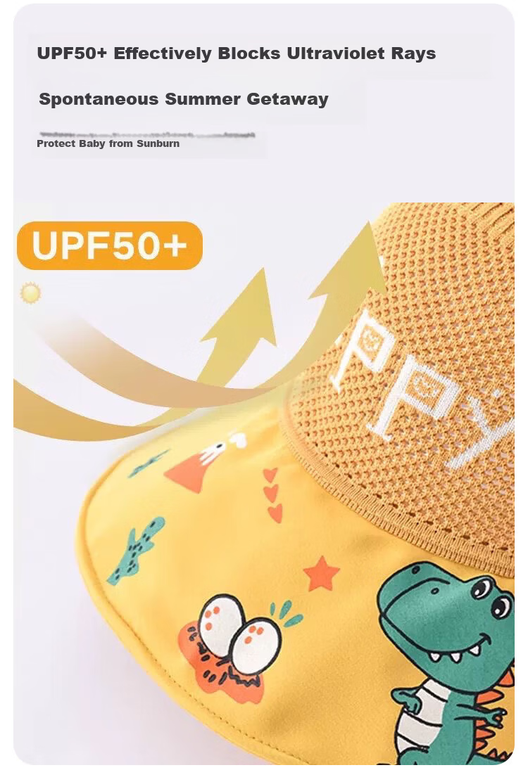 9i9 Kids Summer Sun Protection Hat Unisex Outdoor UV Protection Baby Sun Hat F16 Pink 6