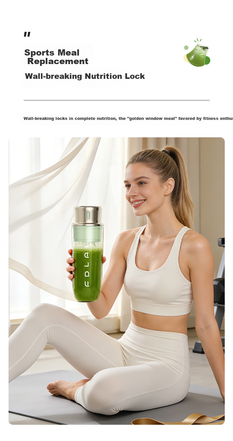 Fudilai 2026 New Juicer Cup Lightweight Portable Blender Juicer Household Mini Direct Drinking Juice Machine Electric Small 1-2 Person Fruit and Vegetable Smoothie Mixer Cup 4