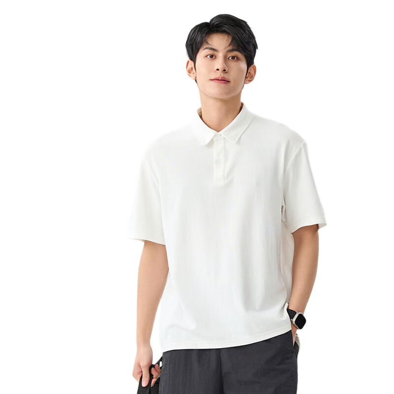 Baleno Men's Polo Shirt, Summer Collared Outfit, 2026 New Style, Five-Quarter Sleeve Top, Student Trendy Brand, Half-Sleeve Menswear
