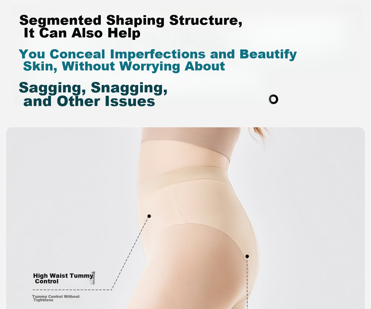 Langsha Plus Size Ultra-thin Summer Pantyhose with Double Crotch, Skin Color, Plus Size Tights for Women, Nude Leg Effect Stockings 4