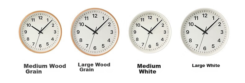 MUJI Pointer Wall Clock Home Fashion Modern Living Room Decorative Wall Clock White 32cm Quartz Clock 1