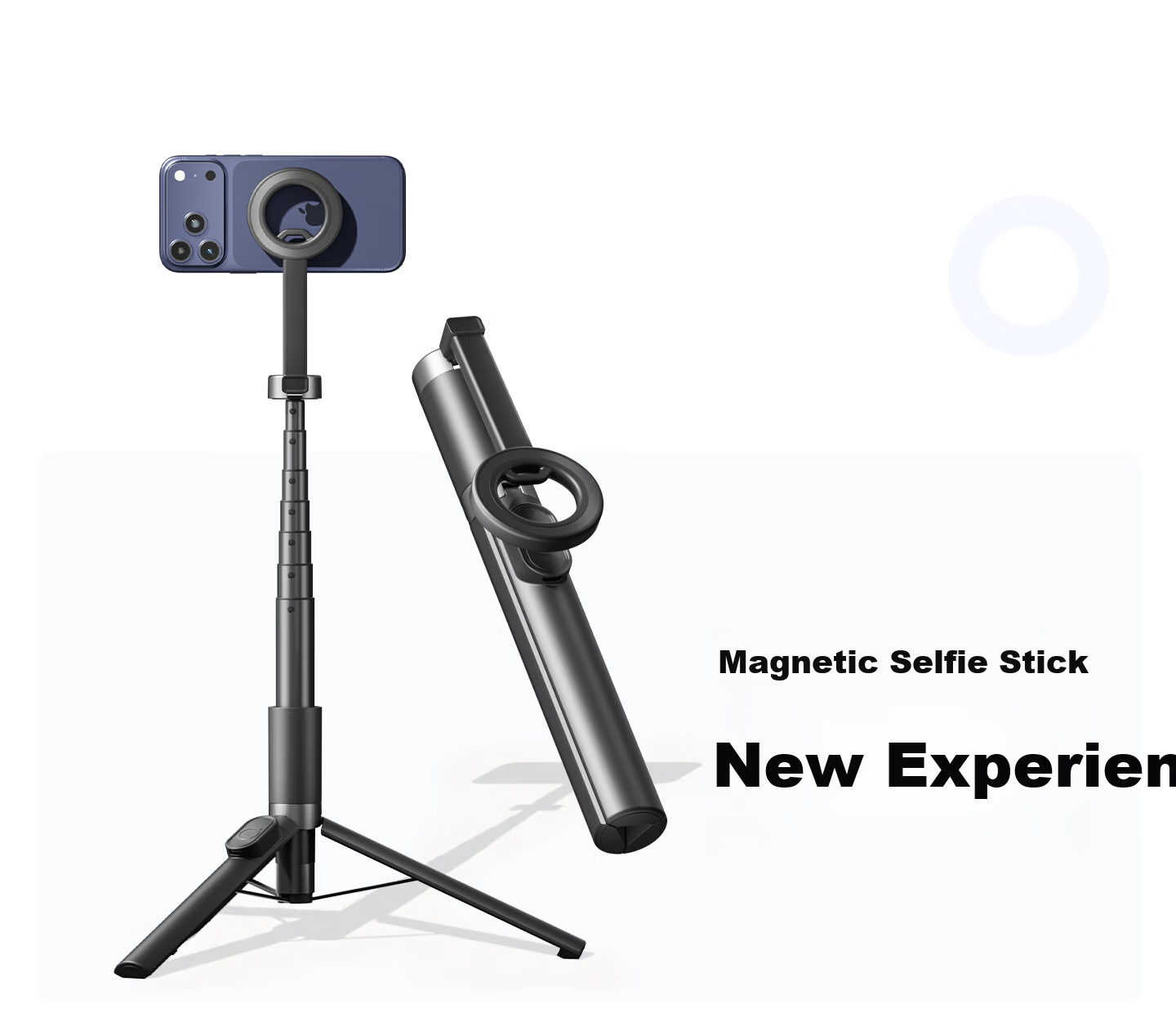 Philips Magnetic Phone Selfie Stick Portable Travel Selfie Tool Outdoor Vlog Live Streaming Photography Universal Accessory MagSafe Magnetic Rotating Anti-Shake Tripod 5319 3
