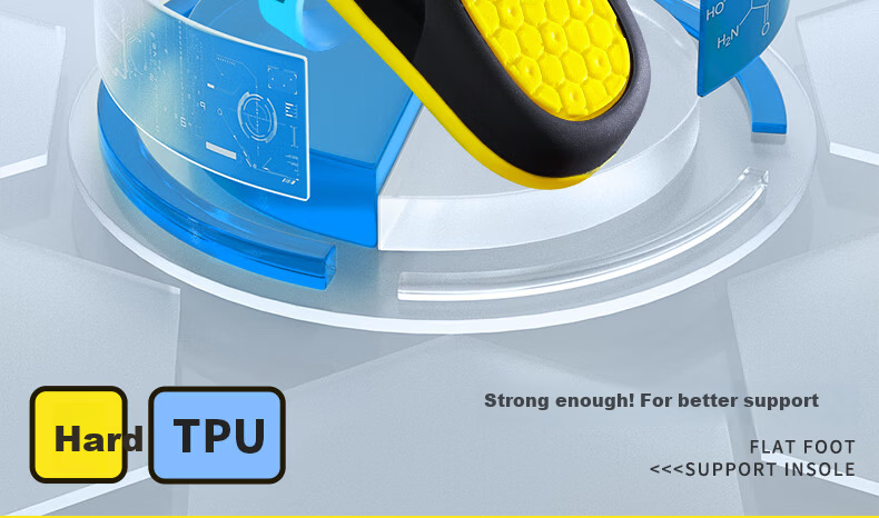 3AnGnI Arch Support Insoles for Men Shock Absorption Comfortable Antibacterial Sports Insoles Long-Standing Fatigue Relief 4