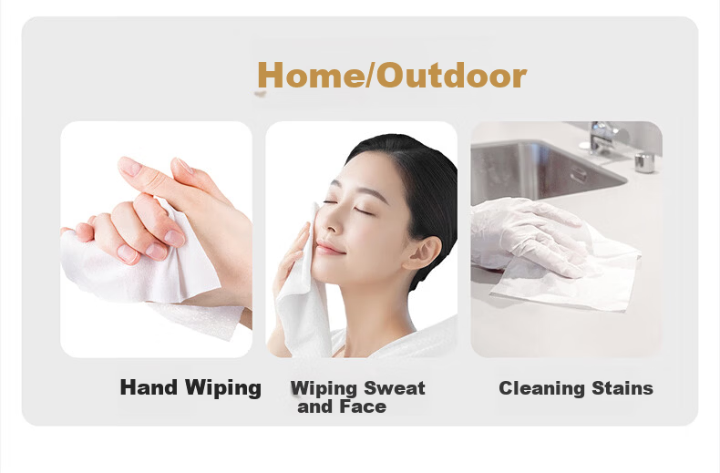 Xue Mianduo Cotton Soft Towel 100% Pure Cotton Baby Newborn Dual-use Dry and Wet Wipes 80 Sheets 5 Packs 14
