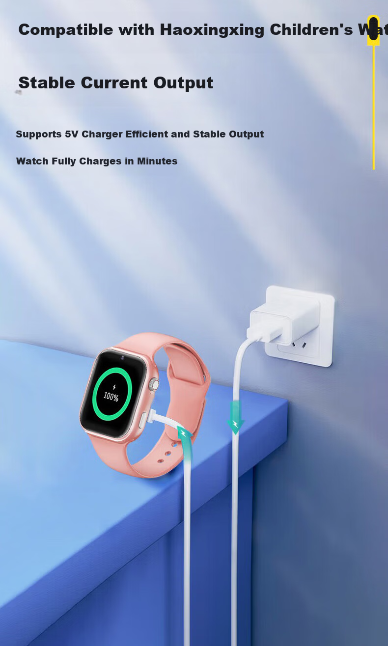 Baking Compatible Charging Cable Charger for Haoxingxing Kids Phone Watch A67 A90 H03 H07 H08 Magnetic Data Power Cable Accessories 3