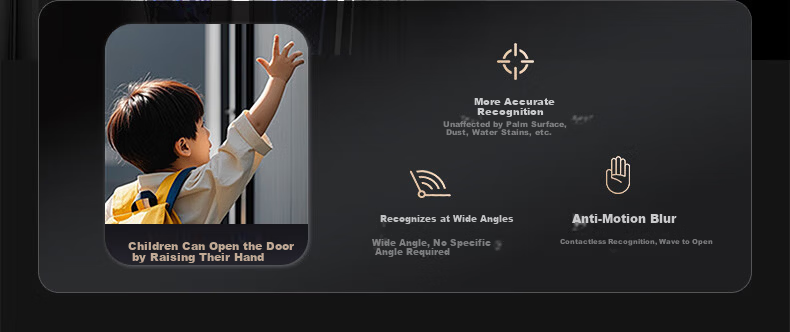ALPHA AURORA Smart Door Lock P14FVM Upgraded Palm Vein Facial Recognition Password Lock with Free On-site Installation 17