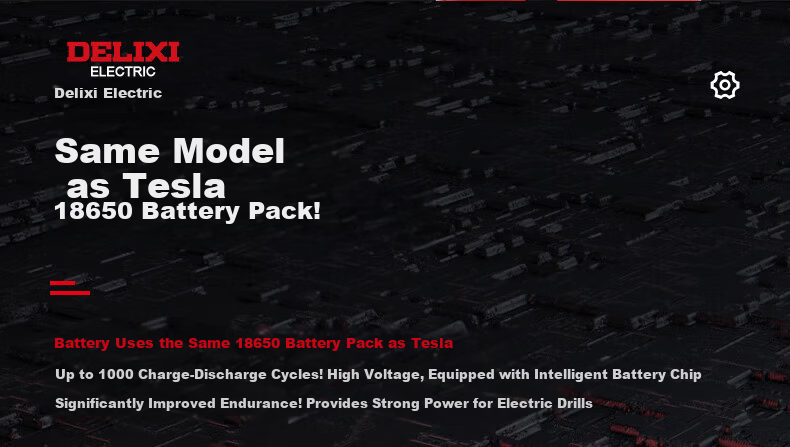 DELIXI ELECTRIC Cordless Electric Drill Lithium Battery Screwdriver Household Rechargeable Electric Screwdriver Power Tool Kit 6