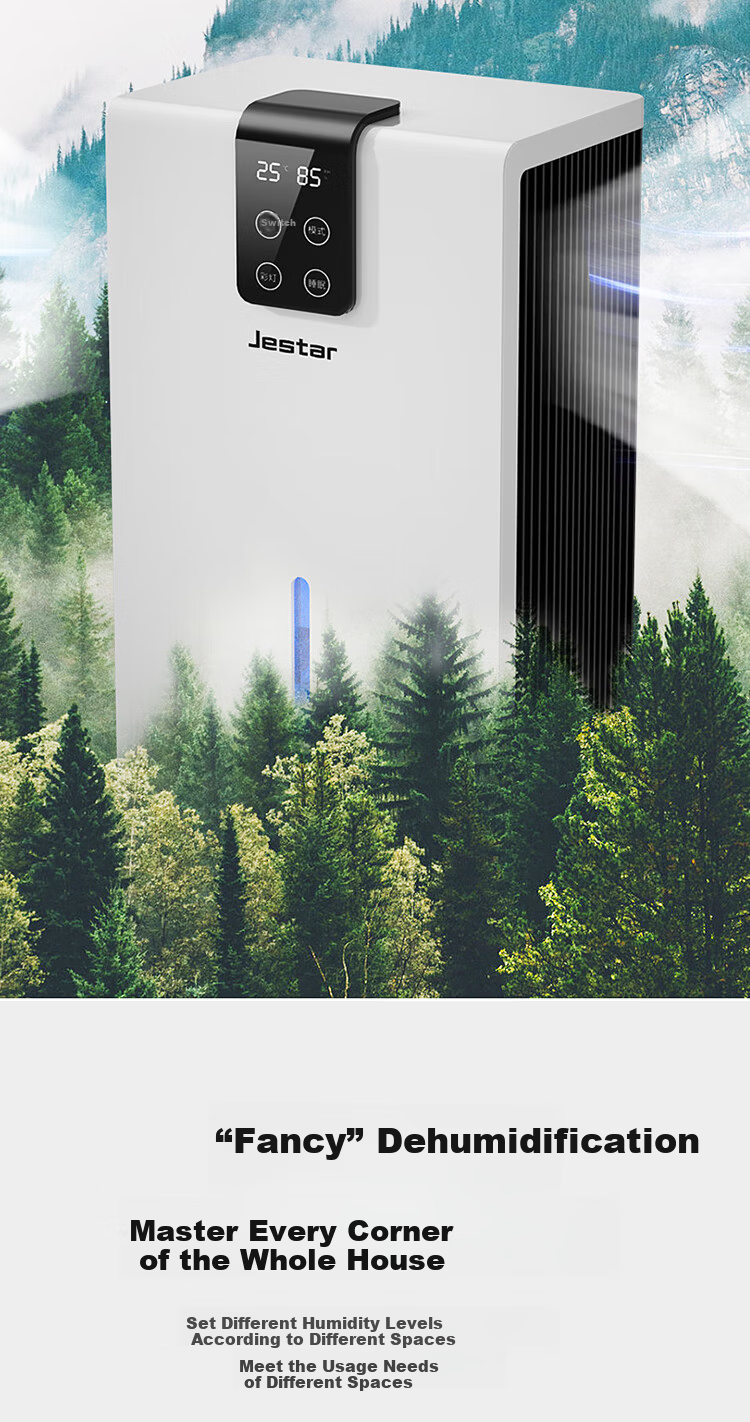 Jiesida Dehumidifier Air Purifier Dual-Core Industrial Basement Moisture Absorber Drying Machine 10