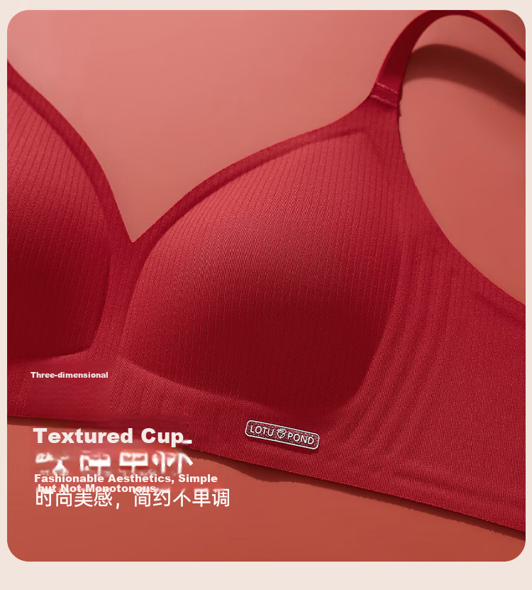 LangSha Red Underwear Set for the Year of the Horse - Women's Bra, Underwear, and Socks Gift Box for New Brides and Festive Weddings 13